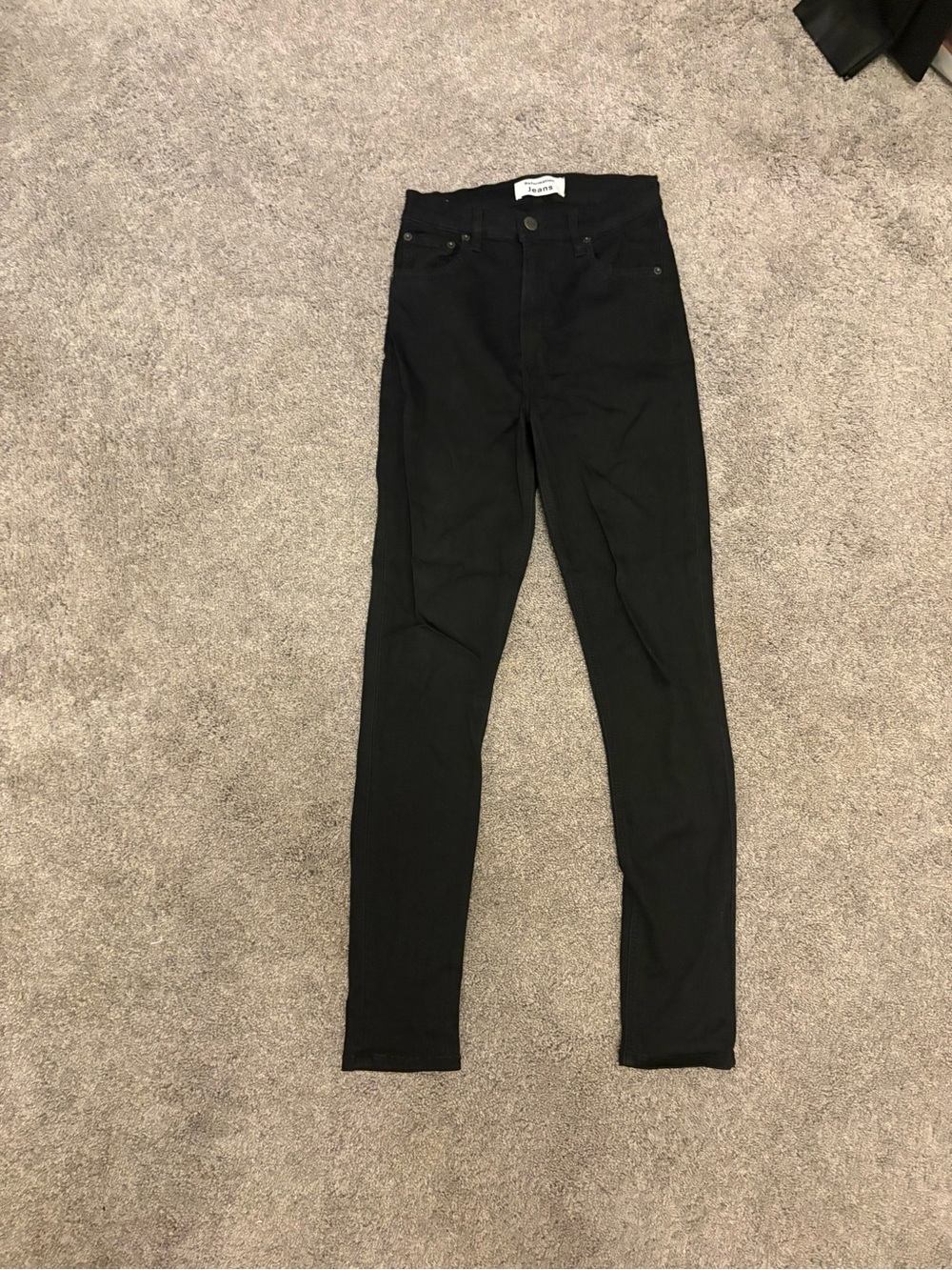 Reformation Black High-Rise Skinny Jeans